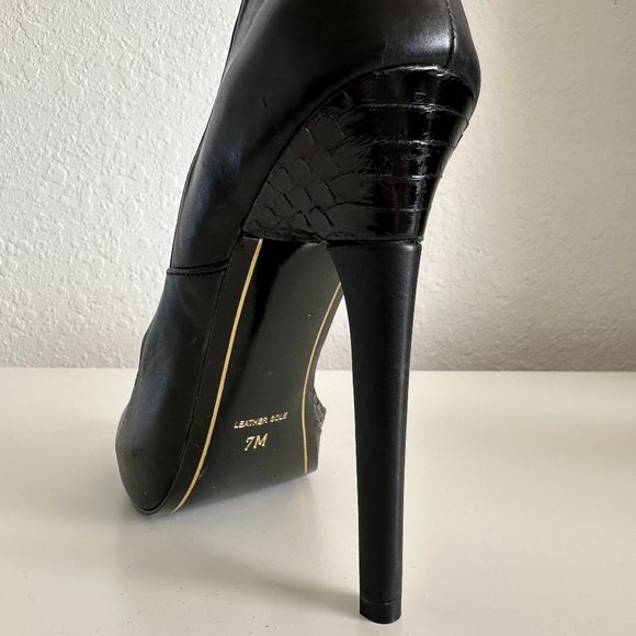 Charles Jourdan black stilettos, Size 7 - Picture 4 of 13
